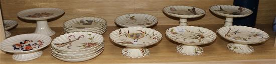 Victorian Staffordshire dessert wares (4 boxes